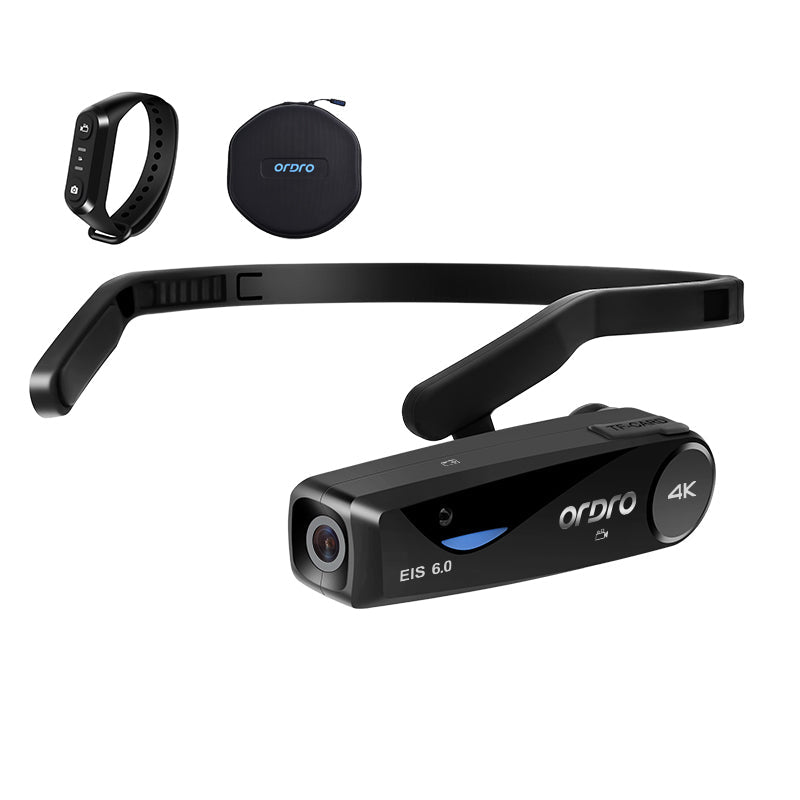 Wearable Vlog Camcorder –  4K Wearable WiFi Camera for YouTube Videos, POV Recording, Hands-Free Shooting and Outdoor Content Creation