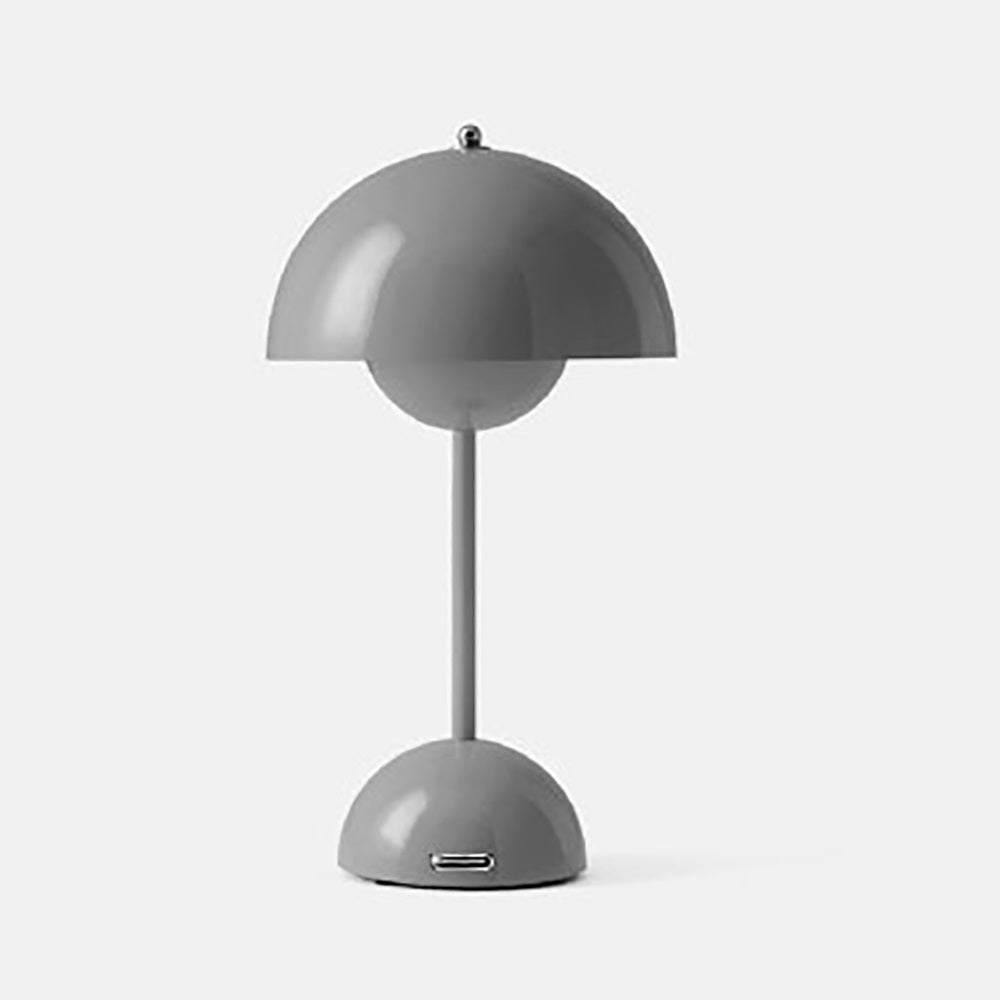 Creative Bedroom Minimalist Mushroom Shaped LED Table Lamp – Bedside Study Office Desk Light with Modern Flower Bud Design for Kids Room Decor