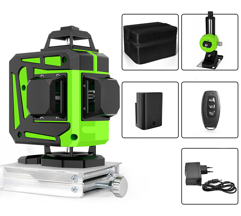 Self LevelingGreen Laser Level - Self Leveling 360 Degree Horizontal Vertical Beam Tool for Precision Construction and Renovation Work
