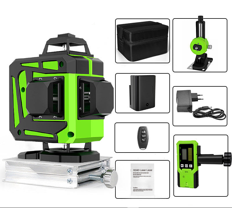 Self LevelingGreen Laser Level - Self Leveling 360 Degree Horizontal Vertical Beam Tool for Precision Construction and Renovation Work