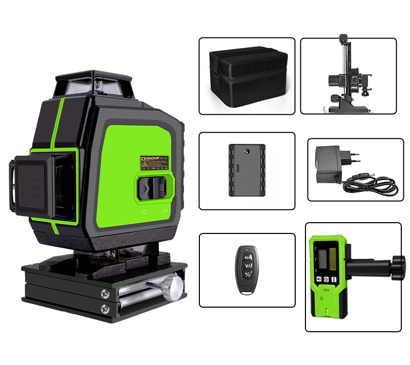 Self LevelingGreen Laser Level - Self Leveling 360 Degree Horizontal Vertical Beam Tool for Precision Construction and Renovation Work