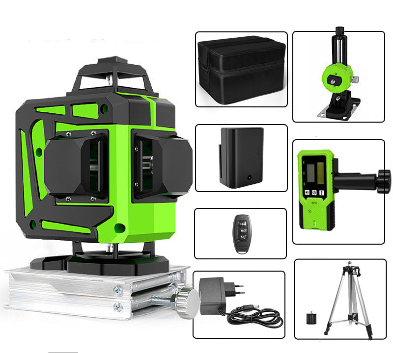 Self LevelingGreen Laser Level - Self Leveling 360 Degree Horizontal Vertical Beam Tool for Precision Construction and Renovation Work