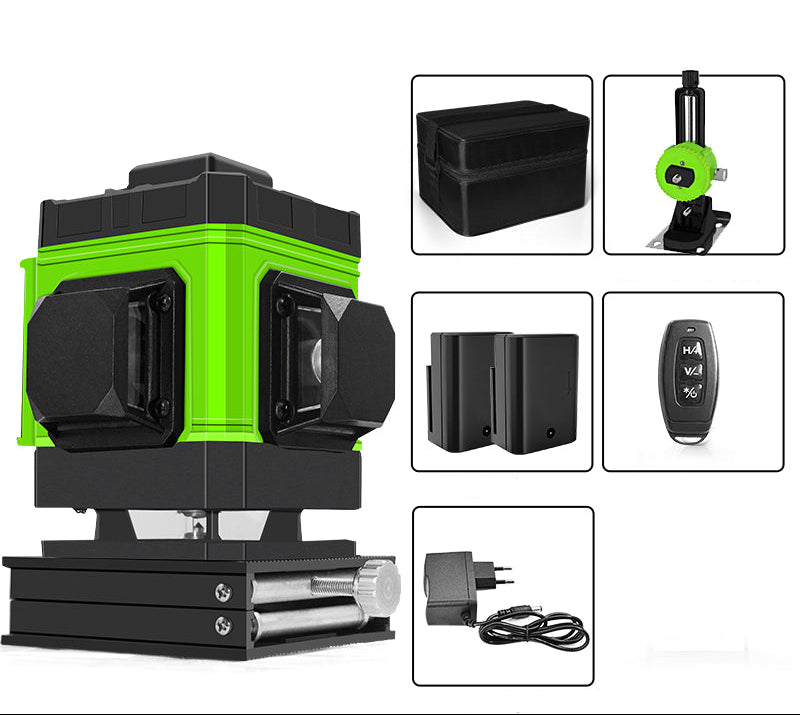 Self LevelingGreen Laser Level - Self Leveling 360 Degree Horizontal Vertical Beam Tool for Precision Construction and Renovation Work