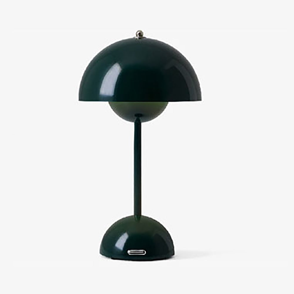 Creative Bedroom Minimalist Mushroom Shaped LED Table Lamp – Bedside Study Office Desk Light with Modern Flower Bud Design for Kids Room Decor