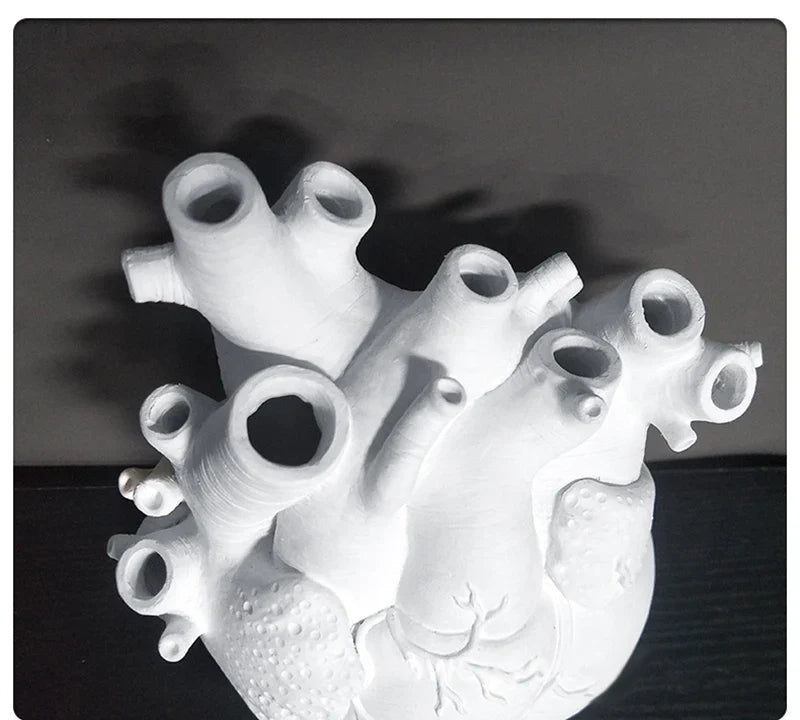 Lovesick Anatomical Heart Ceramic Flower Vase