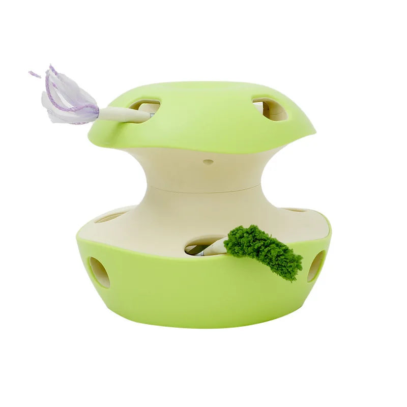 Interactive Apple Style Automatic Cat Teaser Toy