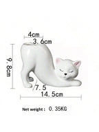 Grow a Tail Cat-Shaped Planter Vase