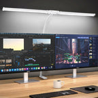 Double Single Head LED Architect Desk Lamp with Remote – 18W Eye-Caring Task Light with 3 Modes & 6 Brightness Levels for Office, Workbench & Study