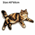 Pawprint Cute Cat-Shape Area Rug