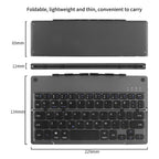 Travel-Friendly Foldable Wireless Keyboard Phone Holder