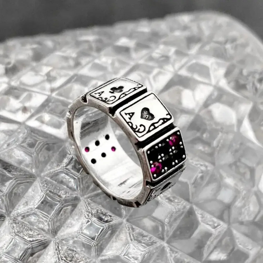 Ace Up Your Sleeve Poker Cards Ring