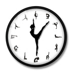 Mindful Movement Yoga Wall Clock