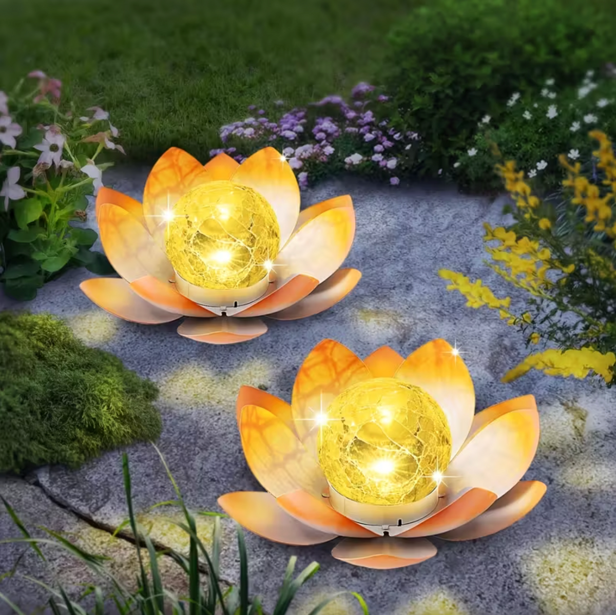 MoonBloom Solar Lotus Garden Light