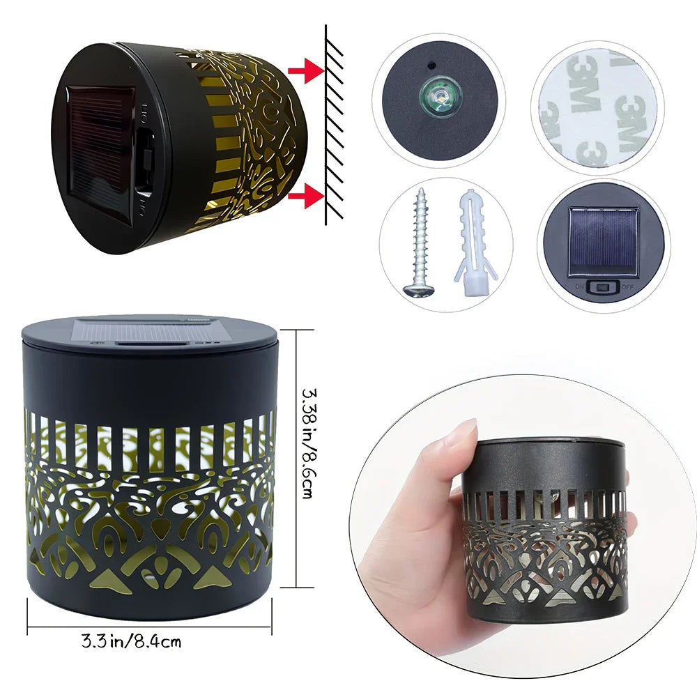Solar Mandala Garden Light for Patio and Outdoor Decor