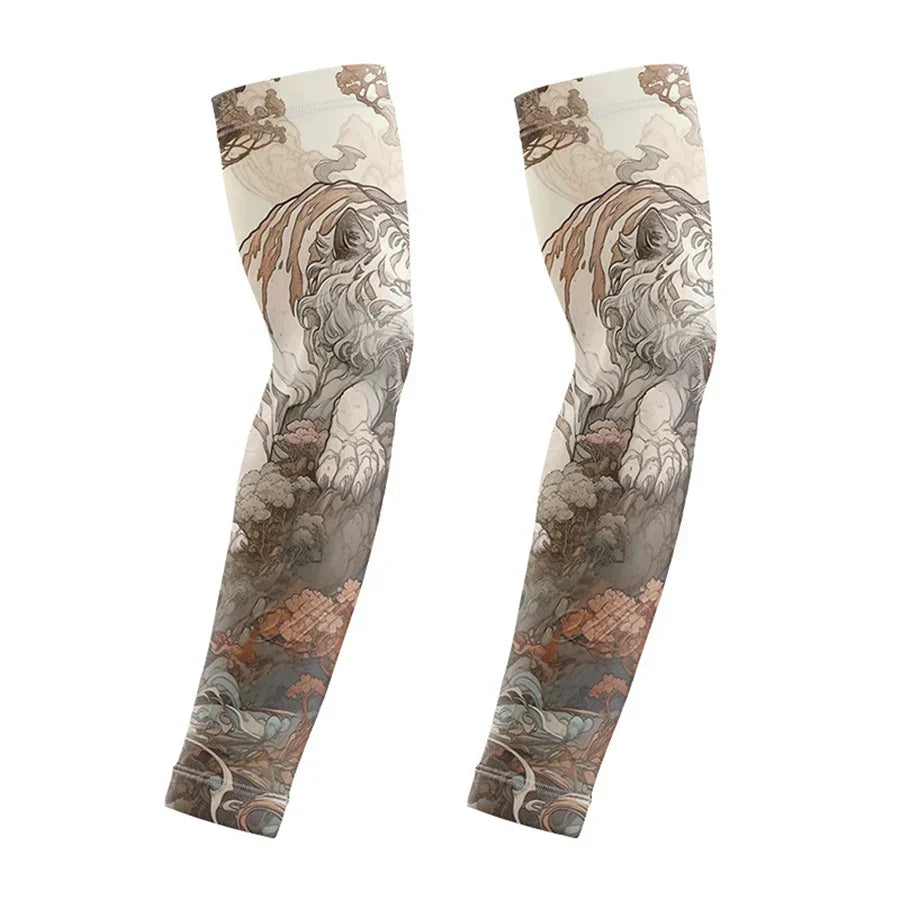 Wild Print Quick-Dry Cooling Arm Sleeves
