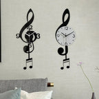 Musical Note Pendulum Wall Clock