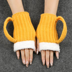 Bottoms Up Winter Fingerless Gloves