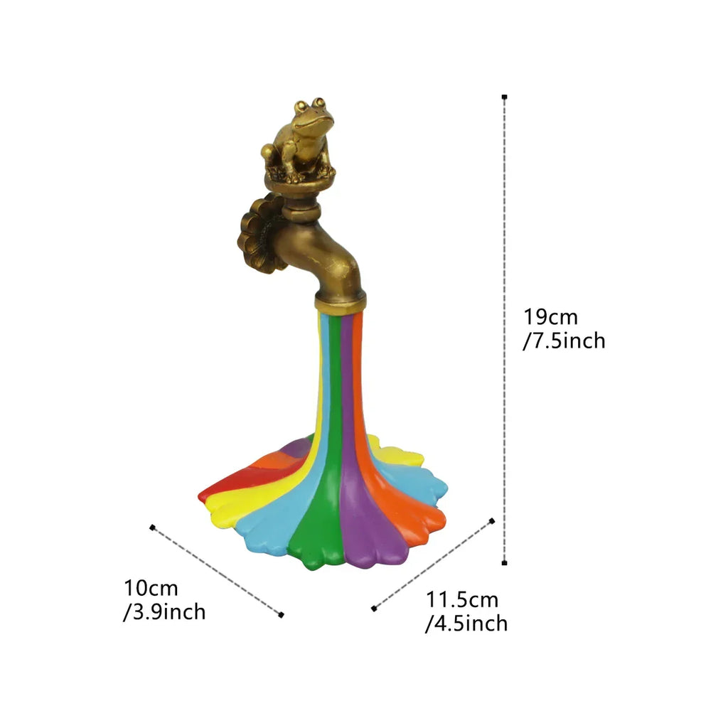 Rainbow Waterfall Faucet Garden Statue