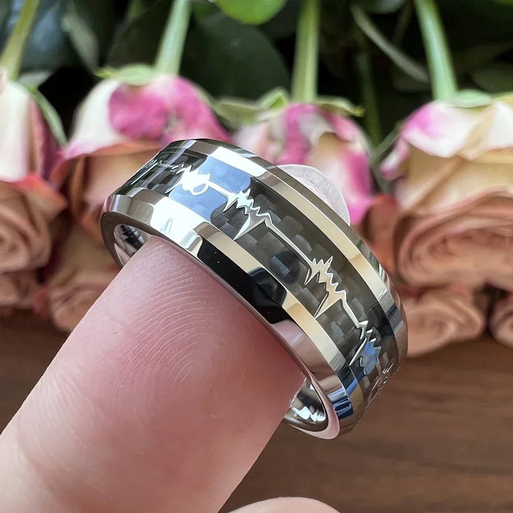 Love Keeps Beating Heartbeat Ring