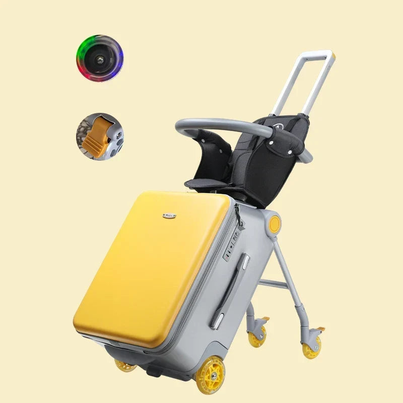 Mini Explorer Ride-On Kids Carry-On Suitcase