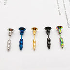 Bolt Head Industrial Screw Stud Earrings