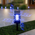 Solar Powered 2 in 1 LED Mosquito Zapper Light -  Waterproof Outdoor Patio Garden Lighting
