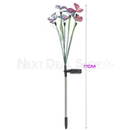 Solar Powered Butterfly Warm White LED Garden Stake Light - Weatherproof Outdoor Lawn Pathway Garden Lighting