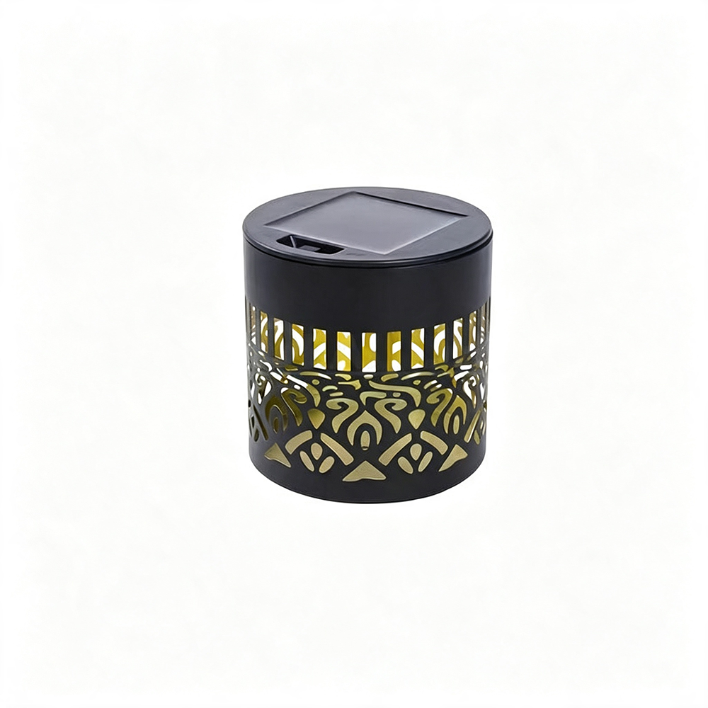 Solar Powered Color-Changing Mandala Pattern Wall Light - Waterproof Patio Fence Lighting