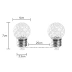 Solar Powered Crystal Globe Warm White LED String Lights - 12.5 ft, 10 LED, Outdoor Home Holiday Garden Party Decor Lighting