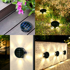Solar Powered Decorative Ground Light - Weatherproof Outdoor Yard Garden Pathway Decor Lighting