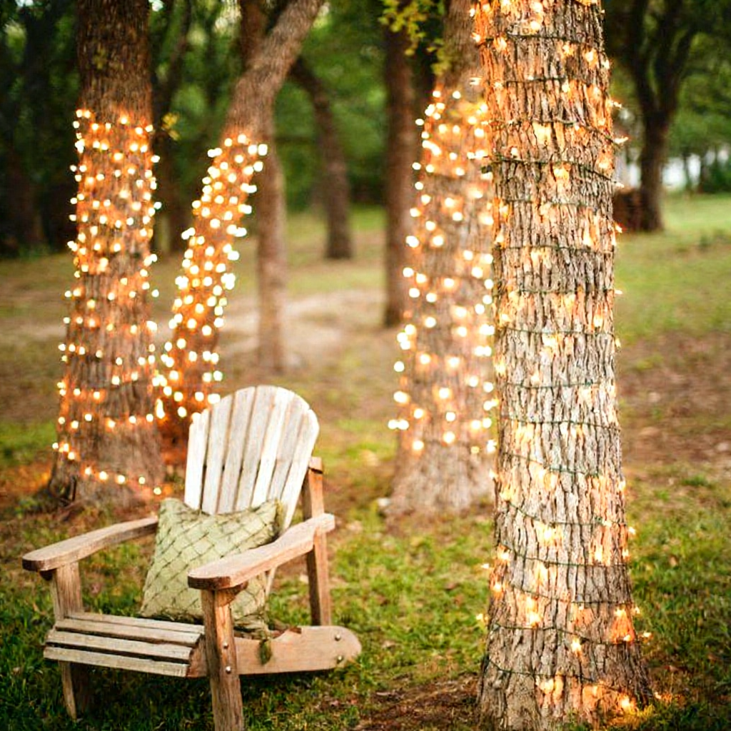 Solar Powered Warm White Fairy LED String Lights - 200 LED, Weatherproof Outdoor Holiday Garden Party Decor Lighting