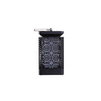 Solar Powered Hollow Cut Out Flickering Flame Lantern Light - Outdoor Decorative Hanging Table Lantern for Garden Patio Yard