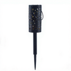 Solar Powered Iron Starry Warm White LED Stake Light - Weatherproof Outdoor Lawn Pathway Garden Lighting