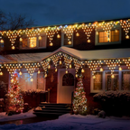 Solar Powered LED Starry Net Light - Weatherproof Yard Garden Patio Outdoor Holiday Party Decor Lighting