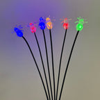 Solar Powered Spooky LED Spider Stake Lights - Weatherproof Halloween Pathway & Yard Lighting