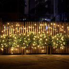 Solar Powered Warm White Fairy LED String Lights - 100 LED, Weatherproof Outdoor Holiday Garden Party Decor Lighting