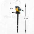Solar Powered Warm White LED Bird Stake Light - Waterproof Outdoor Lawn Patio Garden Lighting