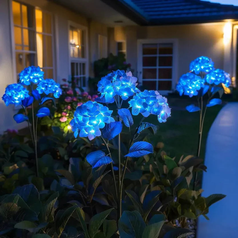 Fairy Hydrangea Lights – Outdoor LED Flower Stake Lights