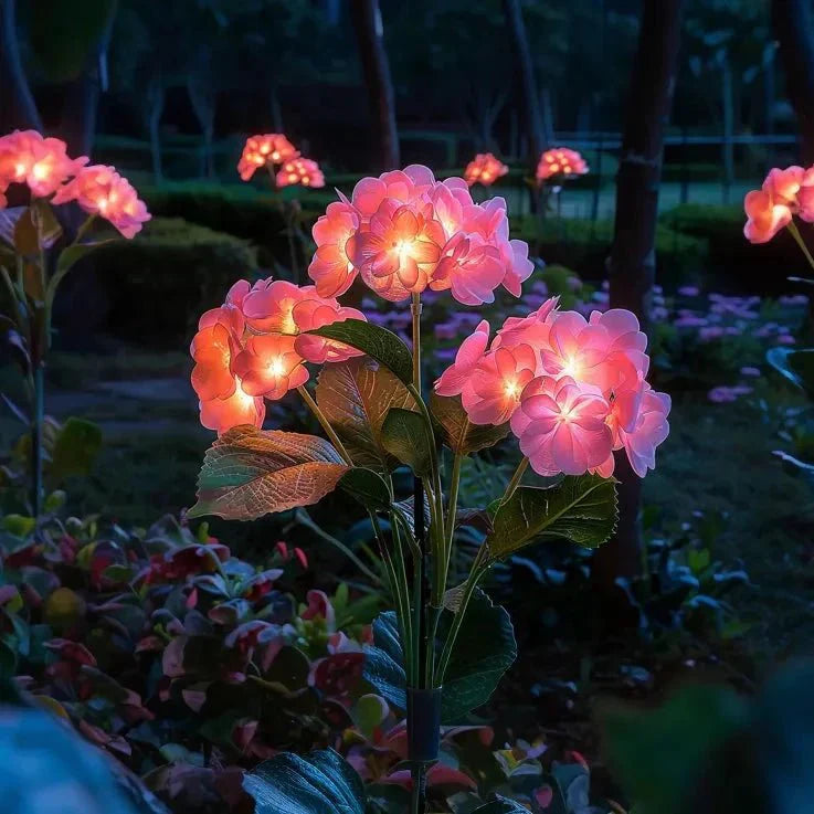 Fairy Hydrangea Lights – Outdoor LED Flower Stake Lights