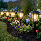 8-Pack 17-Inch Modern Solar Pathway Lights