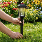 8-Pack 17-Inch Modern Solar Pathway Lights