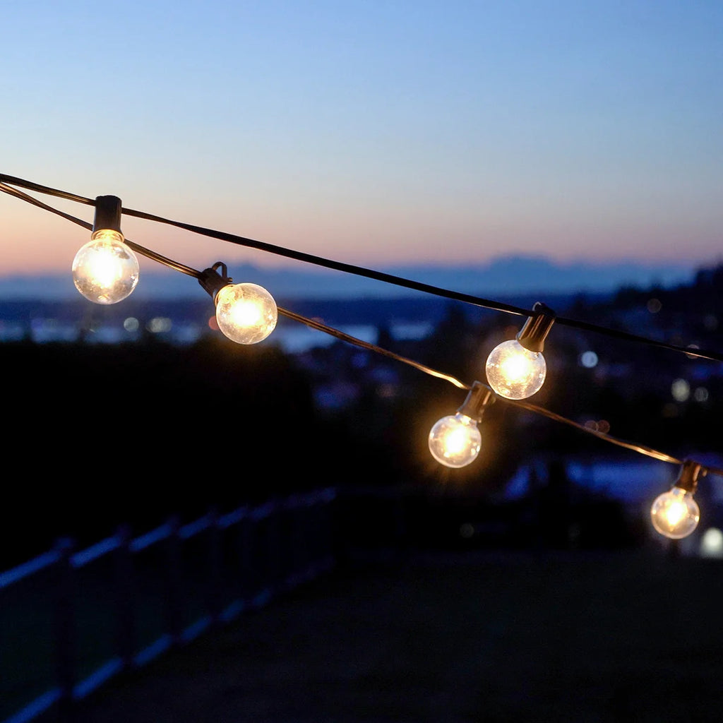 49 ft G40 Outdoor LED String Lights with 25 Bulbs
