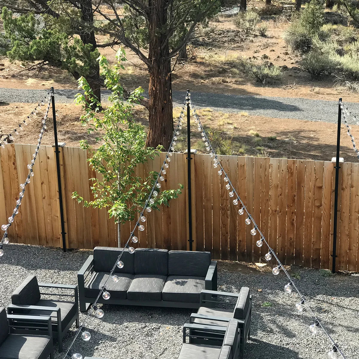 49 ft G40 Outdoor LED String Lights with 25 Bulbs