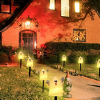 Lighted Halloween Pumpkin and Ghost Solar Decor Set