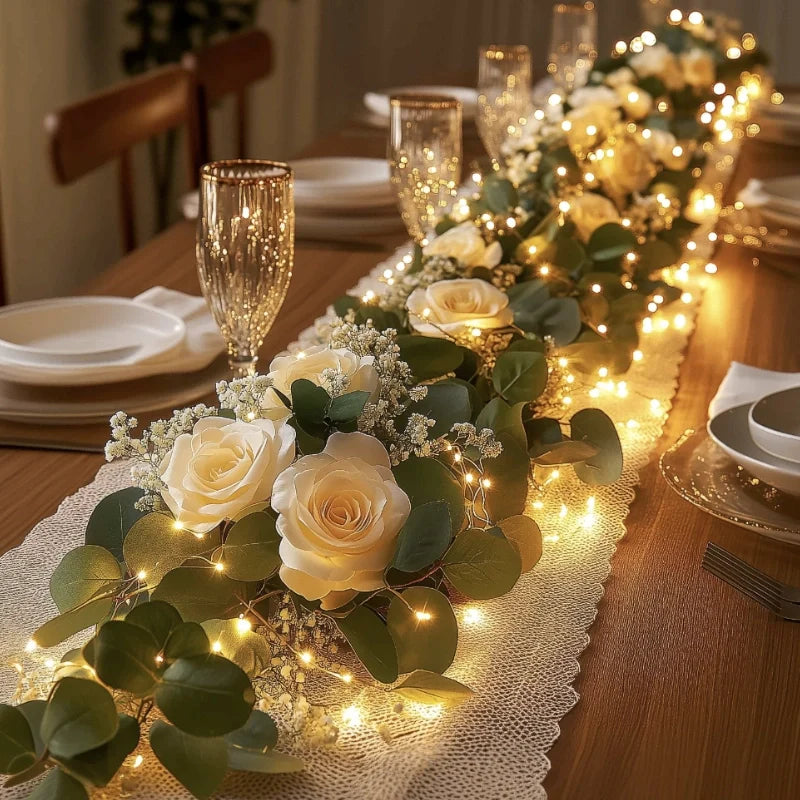 Botanical Garland Light with Warm White LEDs