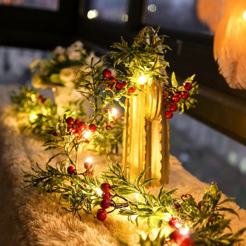 Botanical Garland Light with Warm White LEDs