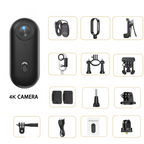Ultra-Compact 4K WiFi Action Camera – Wireless Mini Bodycam for Motorcycle Helmet Perfect for Capturing Every Outdoor Adventure