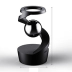 Rotating Gyroscope Finger Fidget Spinner – All-Aluminum Alloy Desk Toy with Silver Metallic Accents for Stress Relief, Focus & Adults