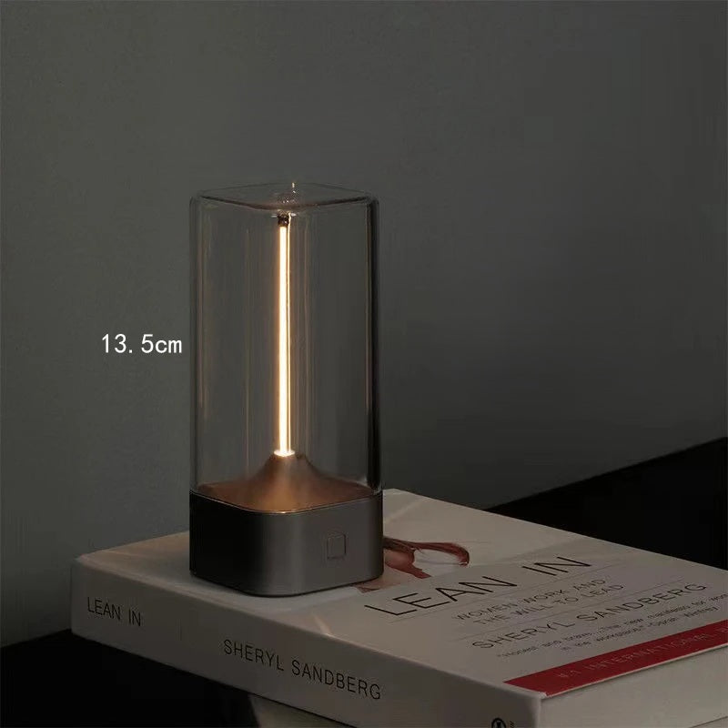 Quantum Magnetic Suction Lamp - USB Rechargeable Infinite Dimming Touch Light for Bedroom, Dorm Desk & Cozy Camping Atmosphere