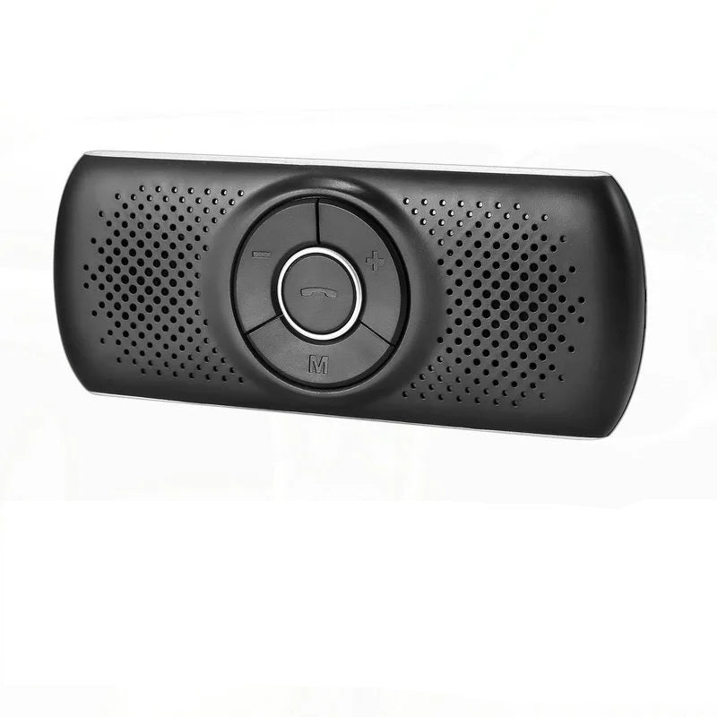 Car Kit Handsfree Speakerphone – Crystal Clear Bluetooth Calls with Multipoint Connectivity, Sun Visor Mount, and Built-in Car Charger